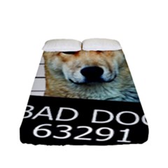 Bad Dog Fitted Sheet (full/ Double Size) by Valentinaart