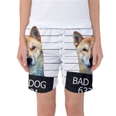 Bad Dog Women s Basketball Shorts by Valentinaart