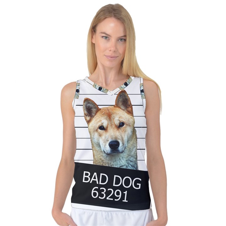 Bad dog Women s Basketball Tank Top