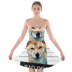 Bad Dog Strapless Bra Top Dress by Valentinaart