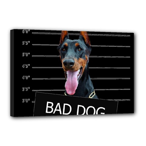 Bad Dog Canvas 18  X 12  by Valentinaart