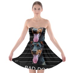 Bad Dog Strapless Bra Top Dress by Valentinaart