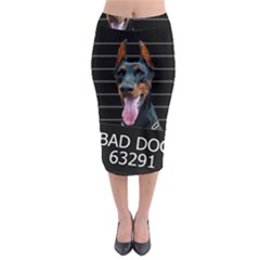 Bad Dog Midi Pencil Skirt