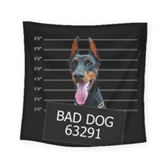 Bad Dog Square Tapestry (small) by Valentinaart