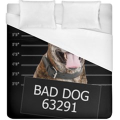 Bad Dog Duvet Cover (king Size) by Valentinaart