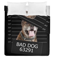 Bad Dog Duvet Cover Double Side (queen Size) by Valentinaart