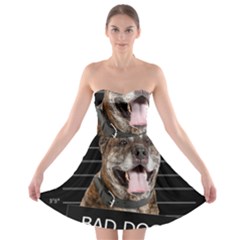 Bad Dog Strapless Bra Top Dress by Valentinaart