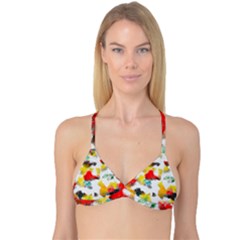 Colorful Paint Stokes           Reversible Tri Bikini Top by LalyLauraFLM