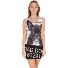 Bad Dog Sleeveless Bodycon Dress by Valentinaart