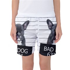 Bad Dog Women s Basketball Shorts by Valentinaart