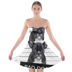 Bad Dog Strapless Bra Top Dress by Valentinaart