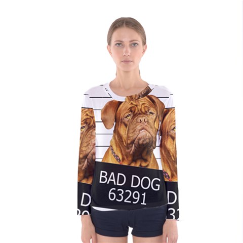 Bad Dog Women s Long Sleeve Tee by Valentinaart