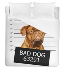 Bad Dog Duvet Cover (queen Size) by Valentinaart