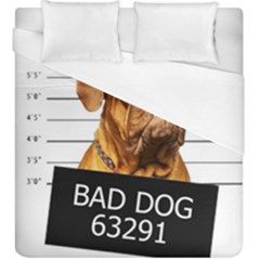 Bad Dog Duvet Cover (king Size) by Valentinaart