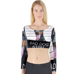 Bad dog Long Sleeve Crop Top