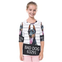 Bad dog Kids  Quarter Sleeve Raglan Tee