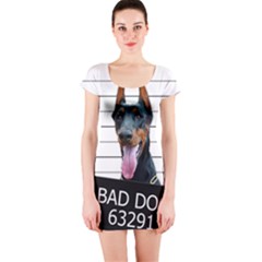 Bad dog Short Sleeve Bodycon Dress