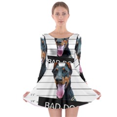 Bad dog Long Sleeve Skater Dress