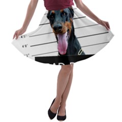 Bad dog A-line Skater Skirt