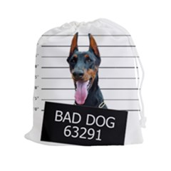 Bad dog Drawstring Pouches (XXL)