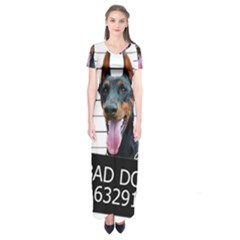 Bad dog Short Sleeve Maxi Dress