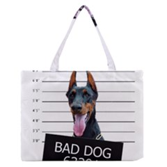 Bad dog Medium Zipper Tote Bag