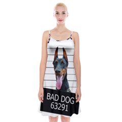 Bad dog Spaghetti Strap Velvet Dress