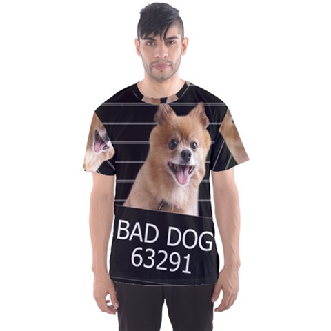 Bad Dog Men s Sport Mesh Tee by Valentinaart