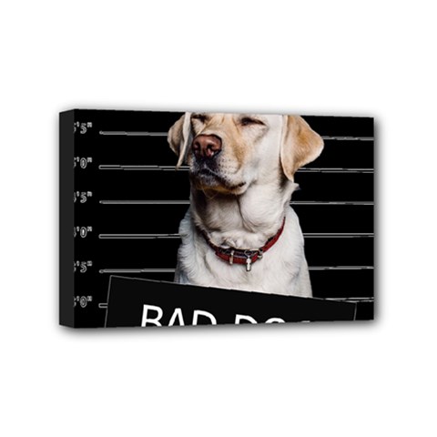 Bad Dog Mini Canvas 6  X 4  by Valentinaart