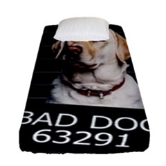 Bad Dog Fitted Sheet (single Size) by Valentinaart