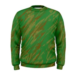 Brown Green Texture              Men s Sweatshirt by LalyLauraFLM