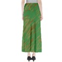 Brown green texture        Women s Maxi Skirt View2