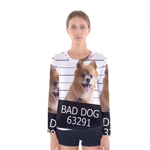 Bad Dog Women s Long Sleeve Tee by Valentinaart