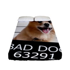 Bad Dog Fitted Sheet (full/ Double Size) by Valentinaart