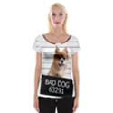 Bad dog Women s Cap Sleeve Top View1