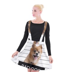 Bad Dog Suspender Skater Skirt by Valentinaart