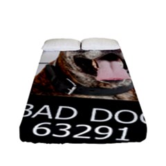 Bad Dog Fitted Sheet (full/ Double Size) by Valentinaart