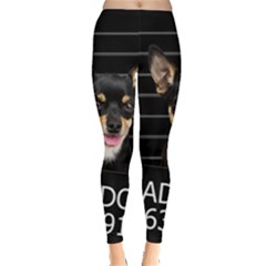 Bad Dog Leggings  by Valentinaart