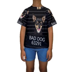 Bad Dog Kids  Short Sleeve Swimwear by Valentinaart