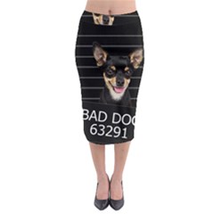 Bad Dog Midi Pencil Skirt