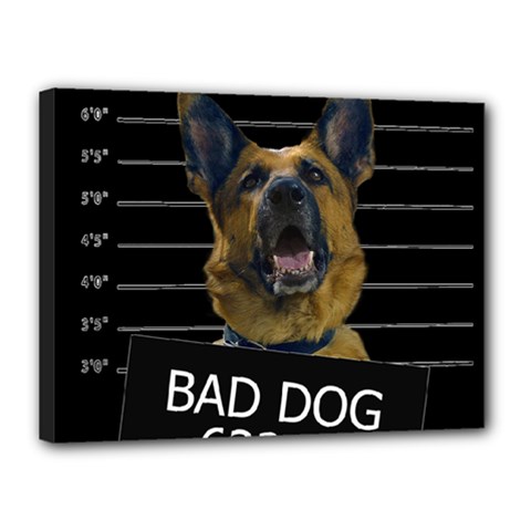 Bad Dog Canvas 16  X 12  by Valentinaart