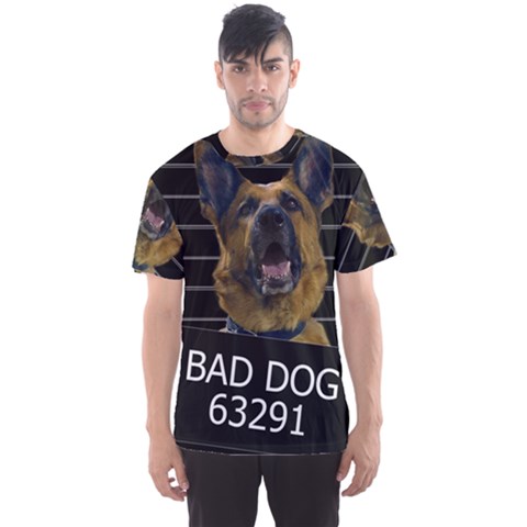 Bad Dog Men s Sport Mesh Tee by Valentinaart