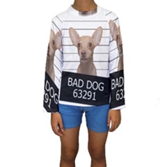 Bad Dog Kids  Long Sleeve Swimwear by Valentinaart