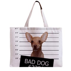 Bad Dog Zipper Mini Tote Bag by Valentinaart