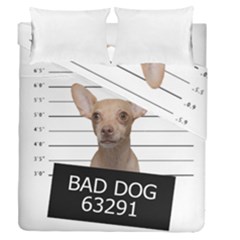 Bad Dog Duvet Cover Double Side (queen Size) by Valentinaart