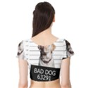 Bad dog Short Sleeve Crop Top (Tight Fit) View2