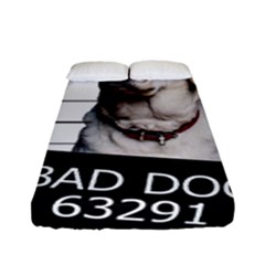 Bad Dog Fitted Sheet (full/ Double Size) by Valentinaart