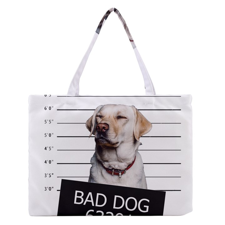 Bad dog Medium Zipper Tote Bag