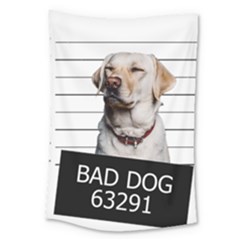 Bad Dog Large Tapestry by Valentinaart