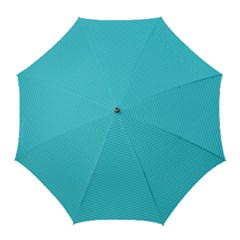 Blue Waves Pattern  Golf Umbrellas by TastefulDesigns